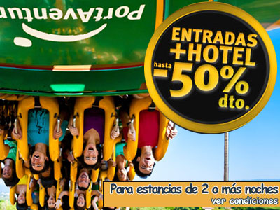 Oferta 50% descuento Verano PortAventura 2012: Hotel + Entradas hasta un 50% descuento