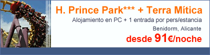 Pack Hotel Prince Park + Terra Mítica