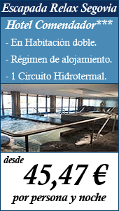 Oferta Relax Segovia desde 45,47€ por persona