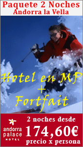 Oferta Ski Andorra Palace + Forfait desde 174,60€