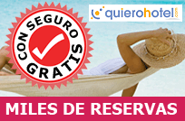 QuieroHotel e Intermundial te ofrecen la posibilidad de contratar un seguro de cancelación para determinados motivos que impidan disfrutar del hotel o actividad contratada. Pulsa para ver los