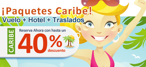 Viajes Caribe, Paquetes ahora al 40% DTO